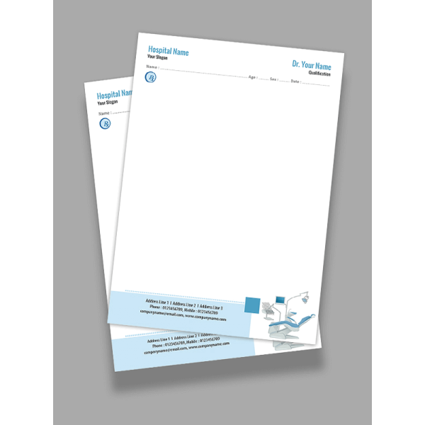 Dental Doctor Prescription Pad Design Dental Doctor Prescription Pad Design