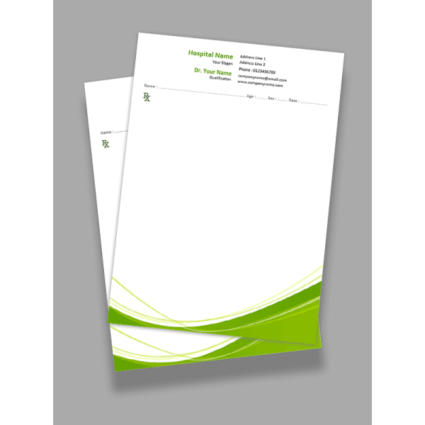 Simple Prescription Pad Design Simple Prescription Pad Design