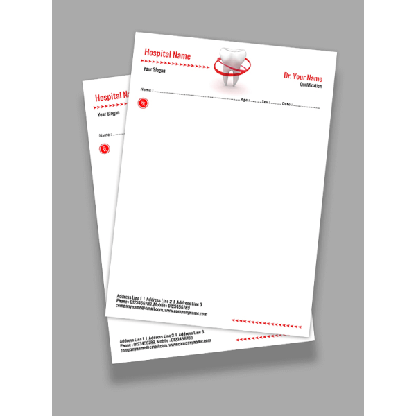 Dental Doctor Prescription Pad Design Dental Doctor Prescription Pad Design