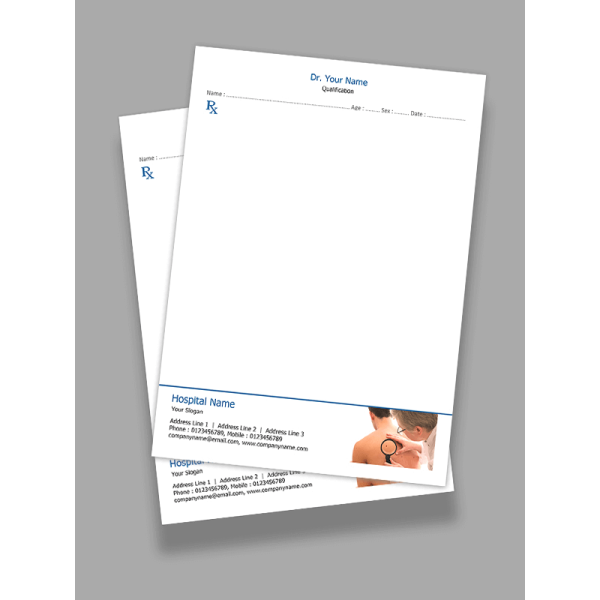 Skin Specialist Prescription Pad Design Skin Specialist Prescription Pad Design
