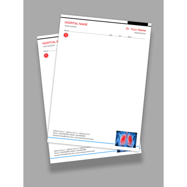 Pulmonologist Prescription Pad Design Pulmonologist Prescription Pad Design