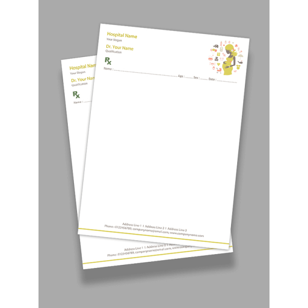 Gynecologist Prescription Pad Design Gynecologist Prescription Pad Design