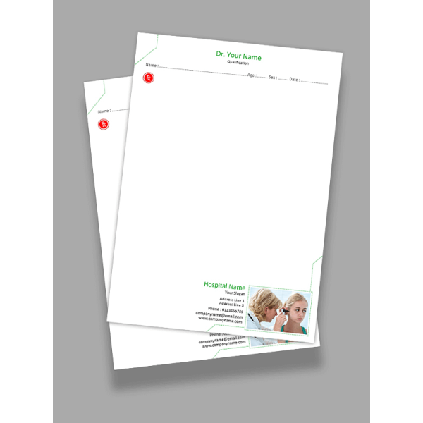 ENT Doctor Prescription Pad Design ENT Doctor Prescription Pad Design