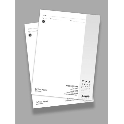 Ophthalmologist Prescription Pad Design