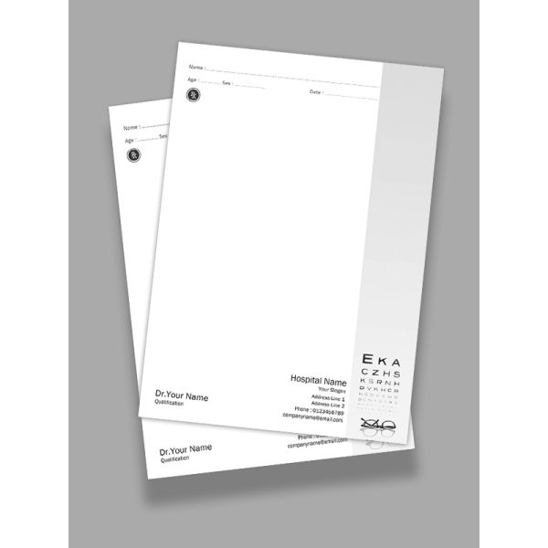 Ophthalmologist Prescription Pad Design Ophthalmologist Prescription Pad Design