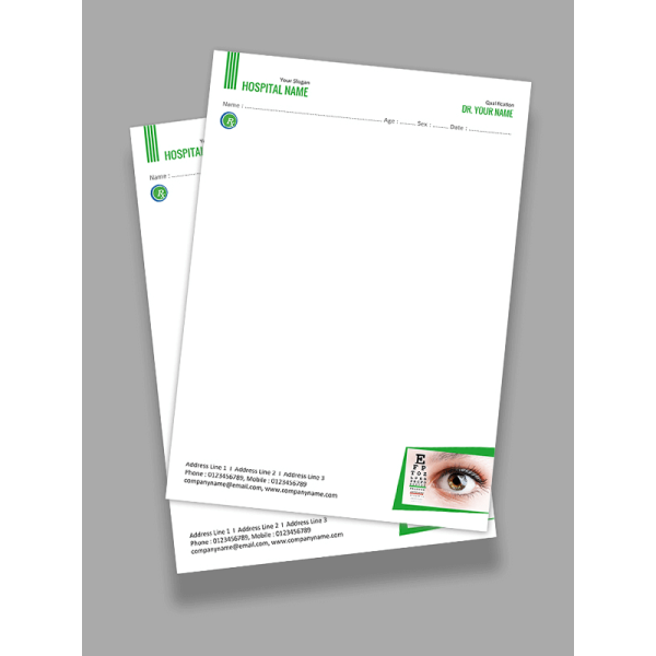 Eye Doctor Prescription Pad Design Eye Doctor Prescription Pad Design