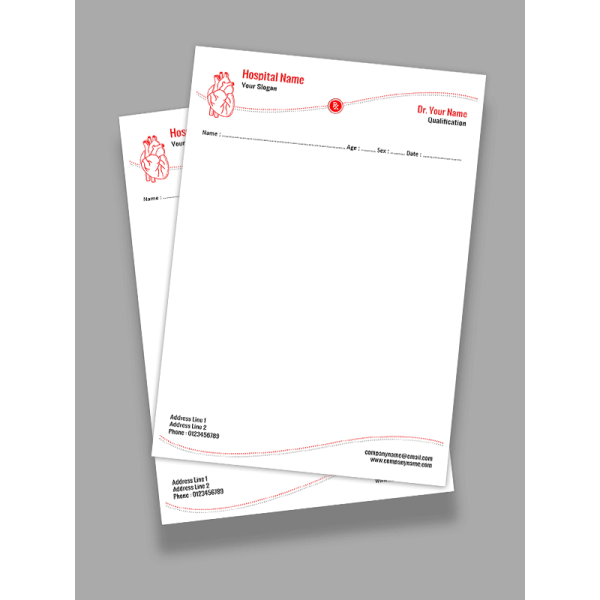 Cardiologist Prescription Pad Design Cardiologist Prescription Pad Design