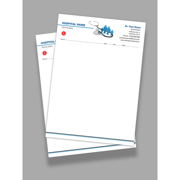 Hospital Prescription Pad Design Hospital Prescription Pad Design
