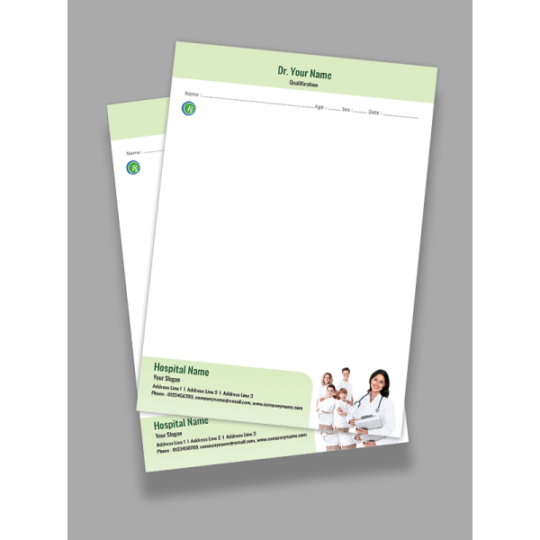 Baby Care Hospital Prescription Pad Design Baby Care Hospital Prescription Pad Design