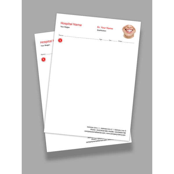 Dental Hospital Prescription Pad Design Dental Hospital Prescription Pad Design