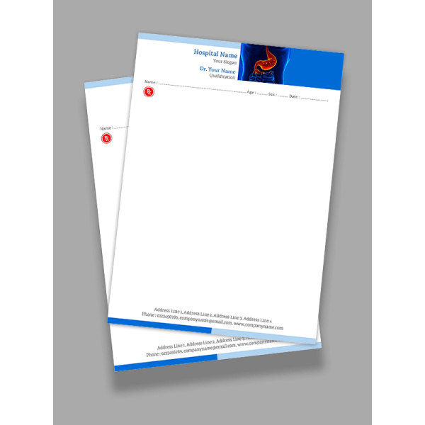 Gastroenterologist Prescription Pad Design Gastroenterologist Prescription Pad Design