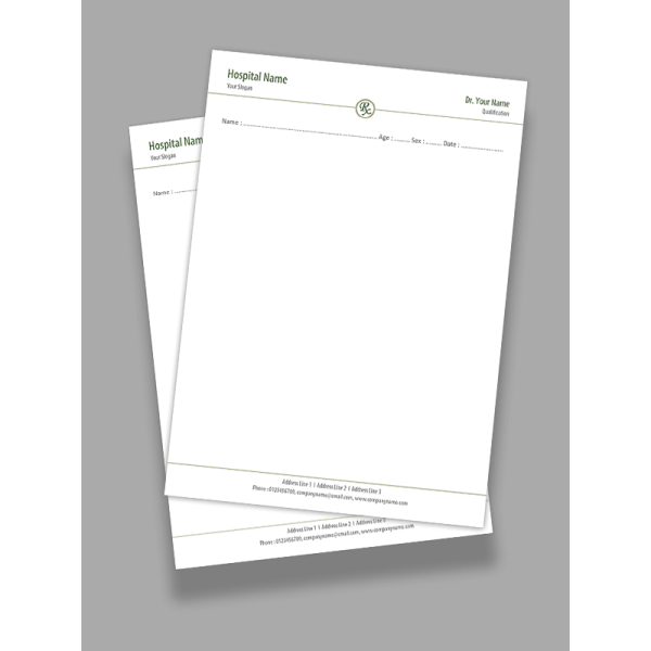Simple Prescription Pad Design Simple Prescription Pad Design