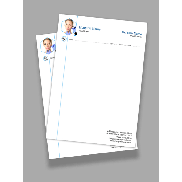 Skin Specialist Prescription Pad Design Skin Specialist Prescription Pad Design