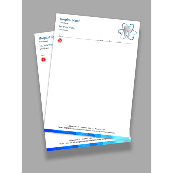 Dental Doctor Prescription Pad Design Dental Doctor Prescription Pad Design