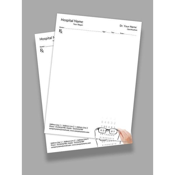 Eye Doctor Prescription Pad Design Eye Doctor Prescription Pad Design