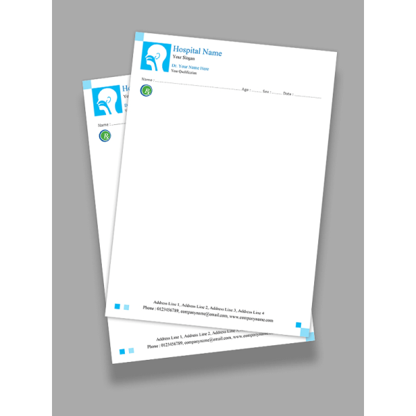 ENT Doctor Prescription Pad Design ENT Doctor Prescription Pad Design