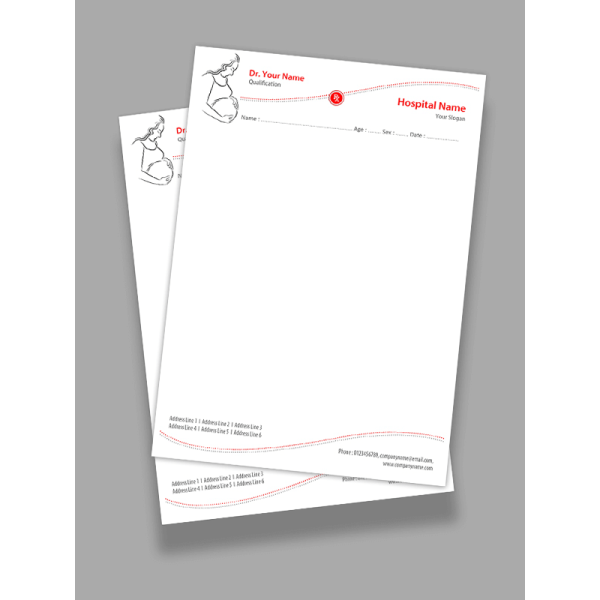 Baby Care Hospital Prescription Pad Design Baby Care Hospital Prescription Pad Design