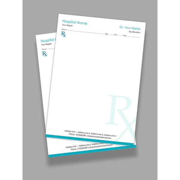 Medical Prescription Pad Design Medical Prescription Pad Design