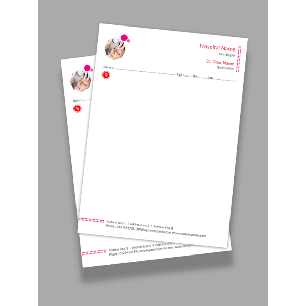 Skin Specialist Prescription Pad Design Skin Specialist Prescription Pad Design