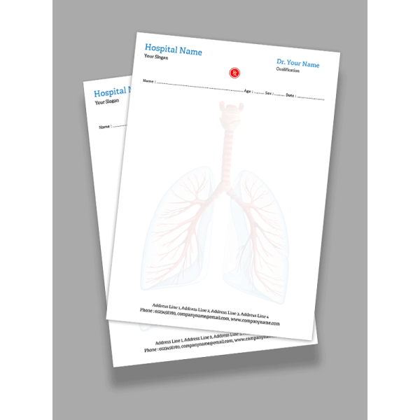 Pulmonologist Prescription Pad Design Pulmonologist Prescription Pad Design