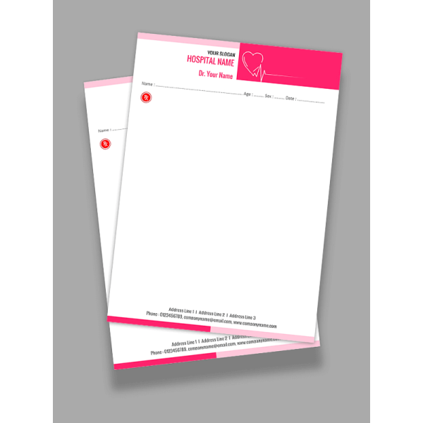 Cardiologist Prescription Pad Design Cardiologist Prescription Pad Design