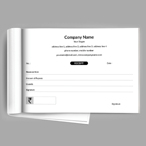 Custom Software Company Receipt Design