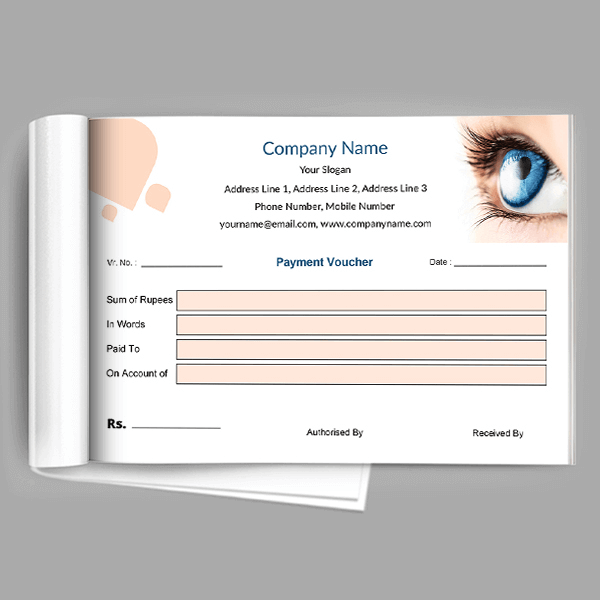 Custom Eye Care Voucher Design