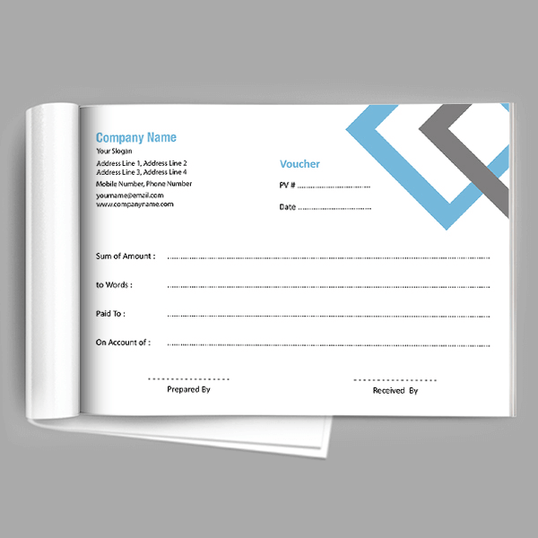 Custom Accountant Voucher Book