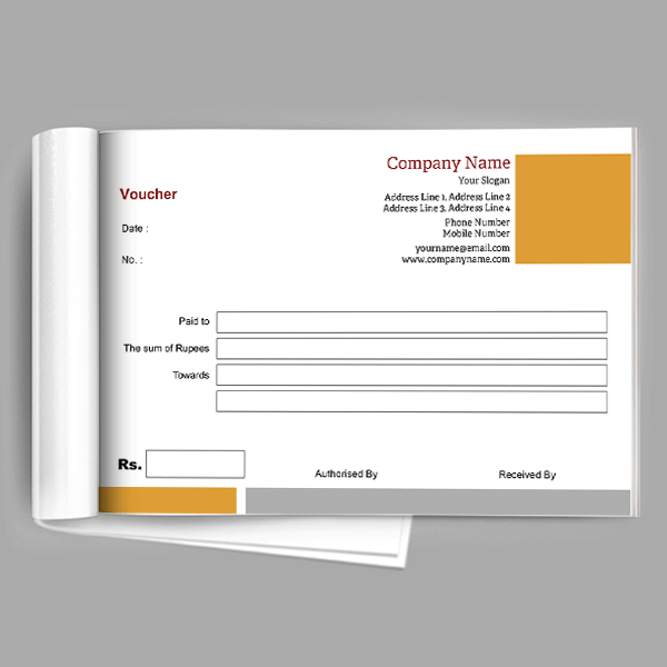 Custom Consultancy Voucher Book