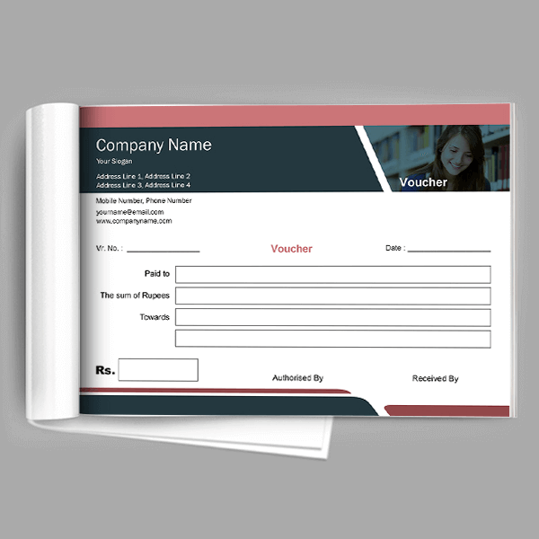 Custom Business Voucher Book
