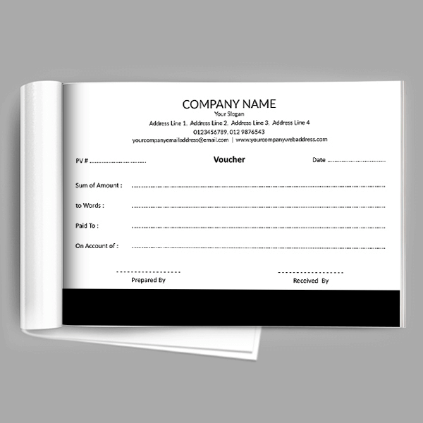 Custom Premium Voucher Book