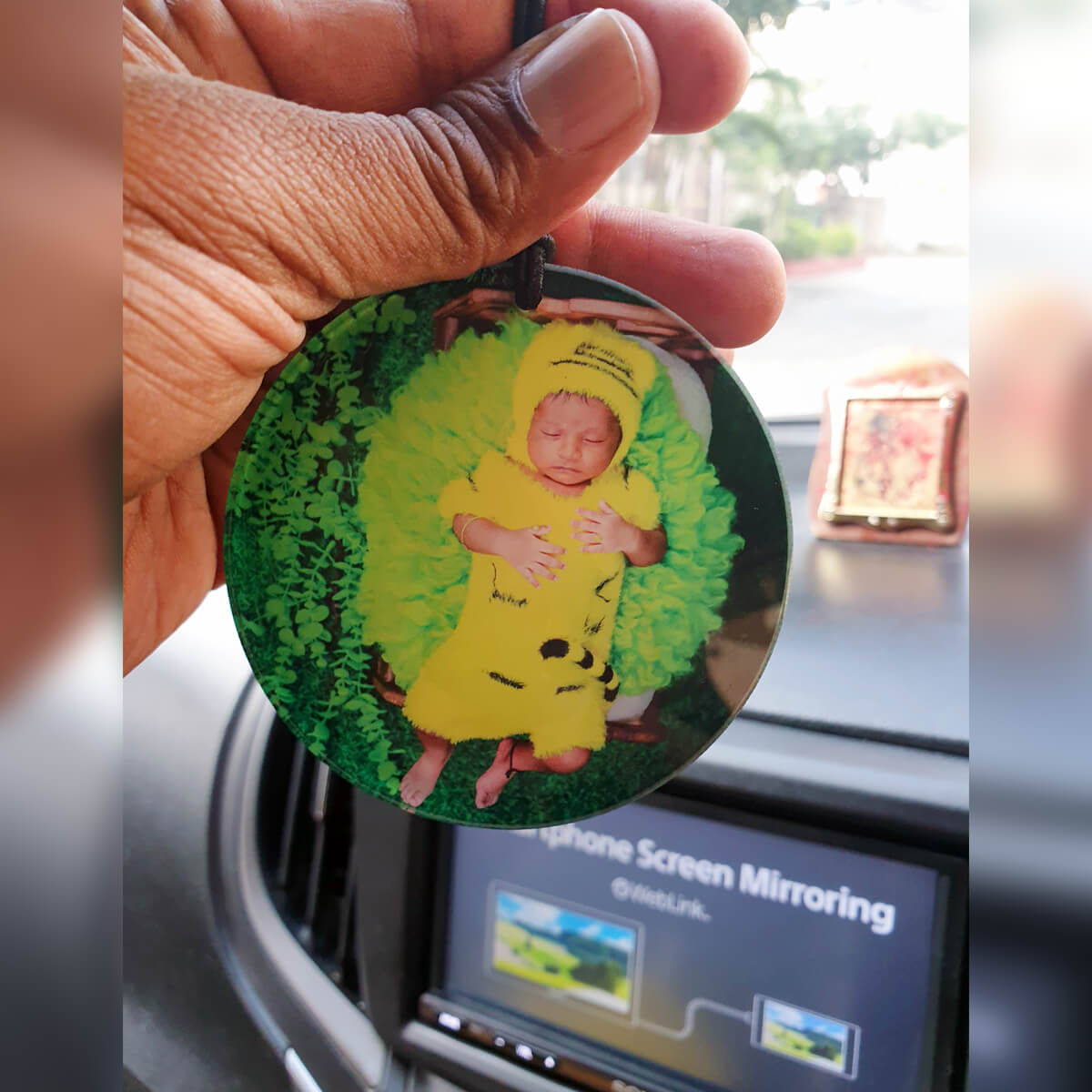 Custom photo acrylics acrylic car hanging with photo printing online