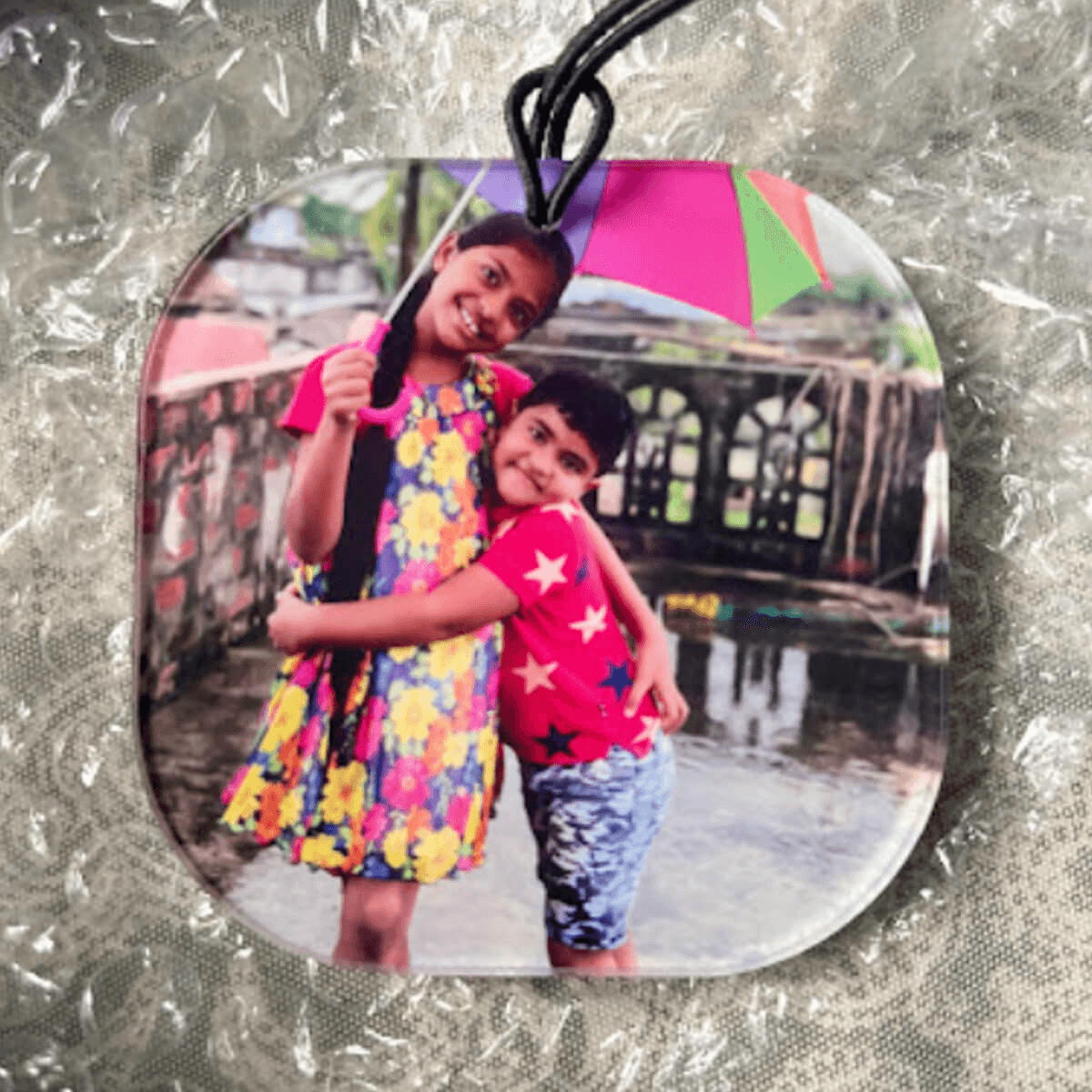 Custom photo acrylics acrylic car hanging with photo printing online
