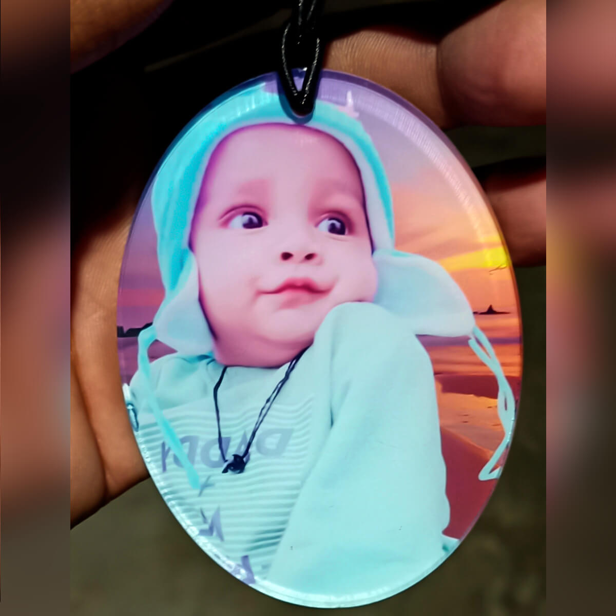 Custom photo acrylics acrylic car hanging with photo printing online