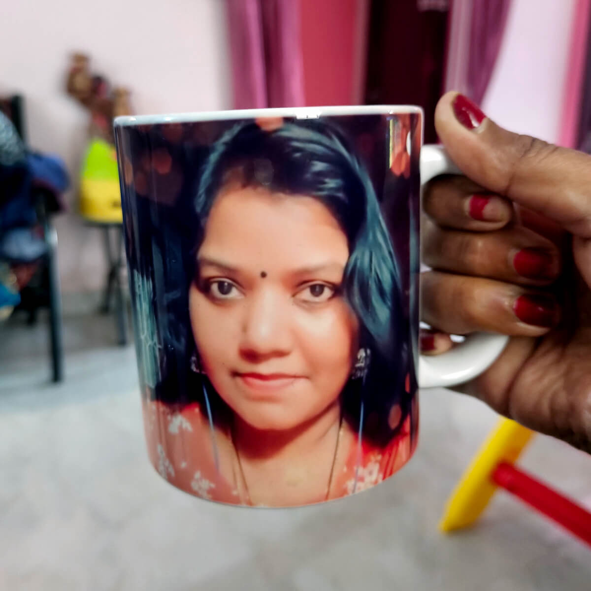 Full pic upload upload design on mug
