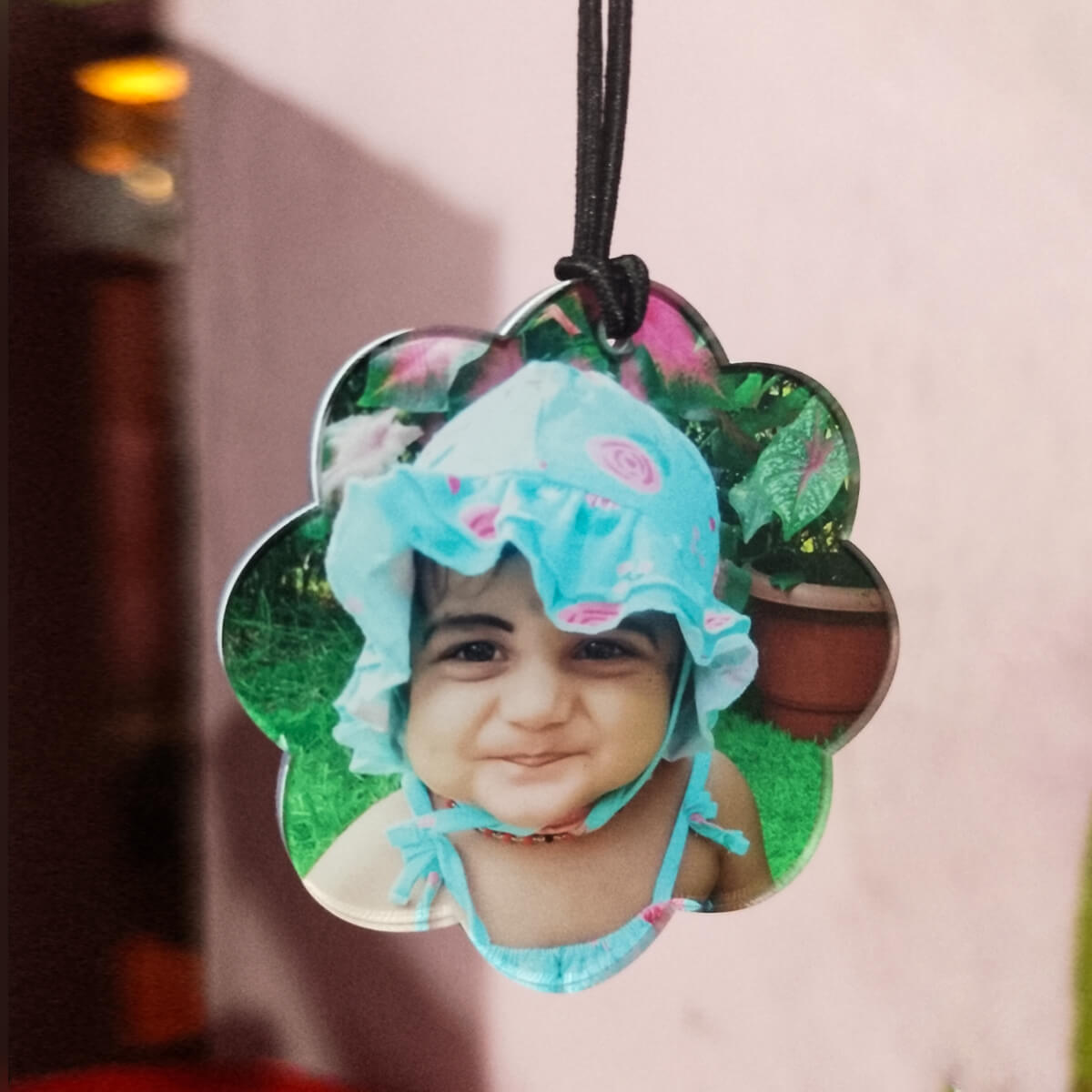 Custom photo acrylics acrylic car hanging with photo printing online