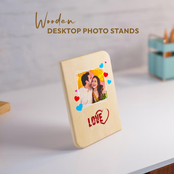 Custom Wooden Photo Stands