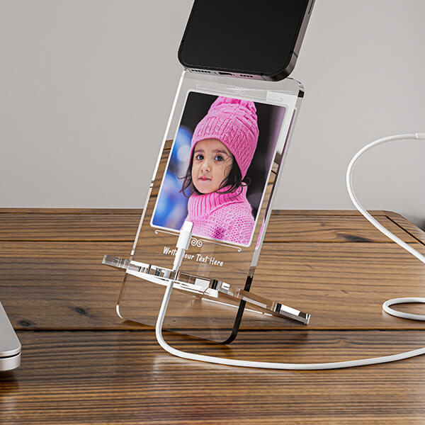 Acrylic Photo Phone Stand