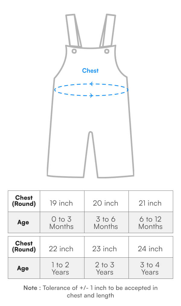 Dungarees Size Chart