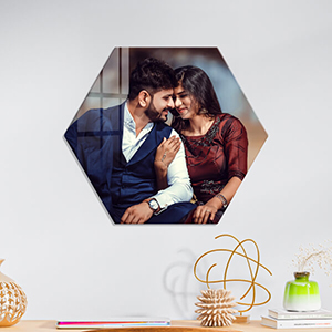 Hexagon Acrylic Photo Frames