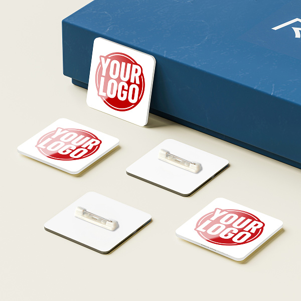 Pin Logo Badge - Square Badge Preview 2