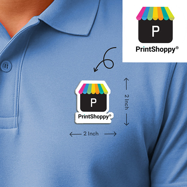 Magnetic Logo Badge - Square Badge Logo Cut Preview 1