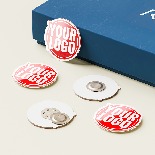 Magnetic Logo Badge - Square Badge Logo Cut Preview 2