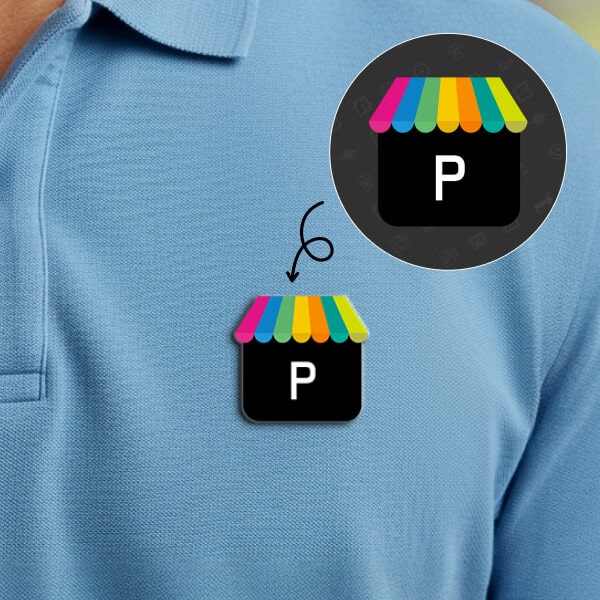 Magnetic Logo Badge Specifications - Custom Design