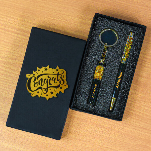 Name Pen & Keychain Combo - Full Box Preview