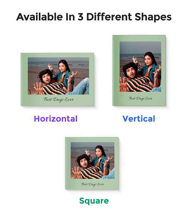 Photo Albums Available in 3 Different Shapes