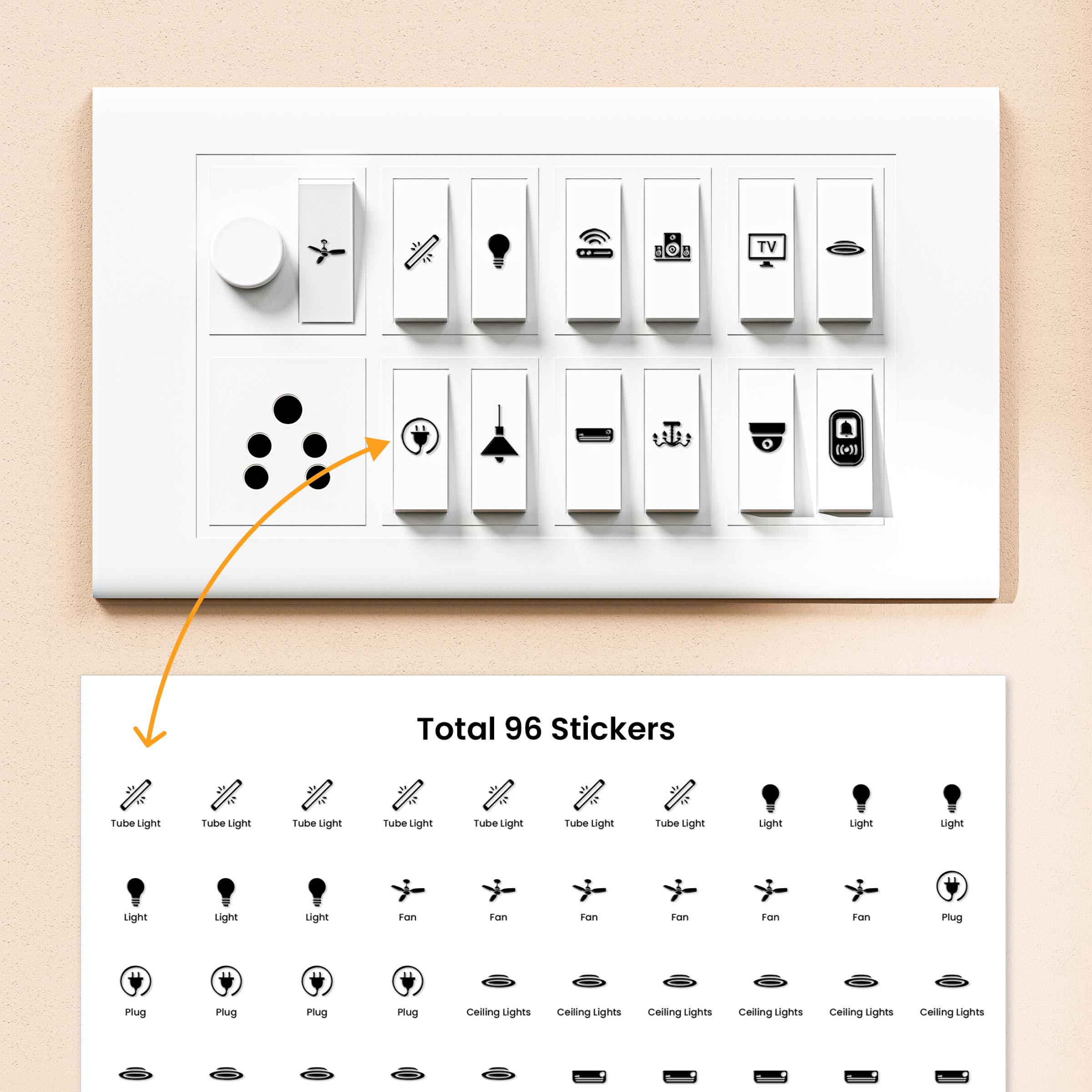 Modern Home Switch Stickers Preview 3
