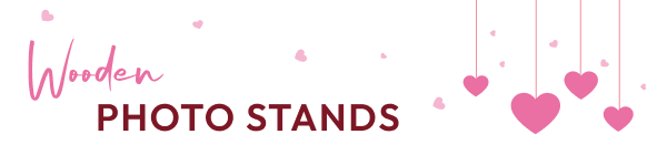 Wooden Photo Stands Heading